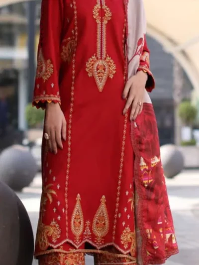 Charizma Pashmina Collection Vol 2 Embroidered Series 3pc | PS4-13
