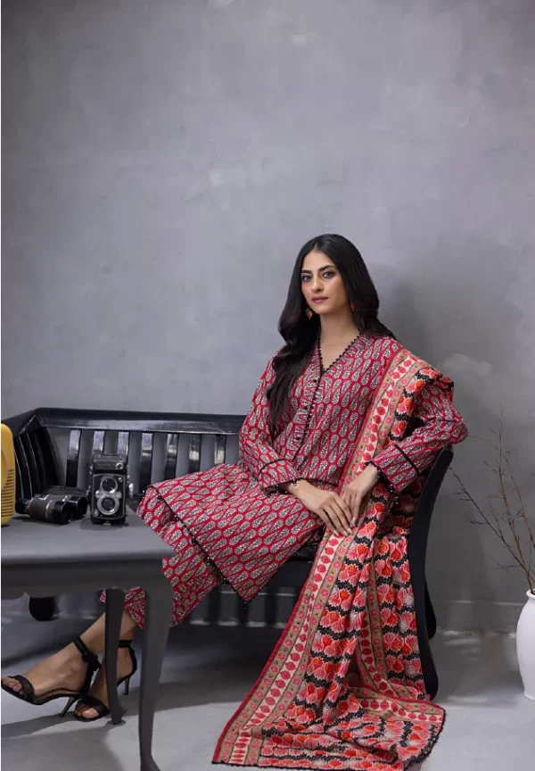 Regalia Identic Separates Unstitched Khaddar Vol 6 3pc | BH612241983 - Image 2