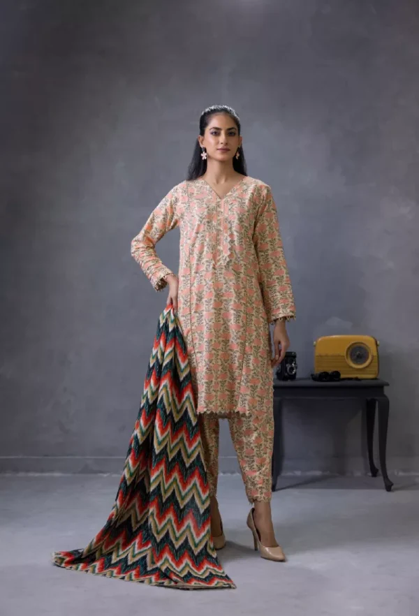 Regalia Identic Separates Unstitched Khaddar Vol 6 3pc | BH339411993