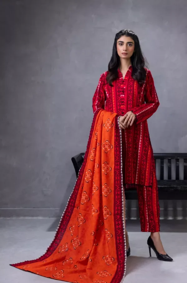 Regalia Identic Separates Unstitched Khaddar Vol 6 3pc | BH353281985