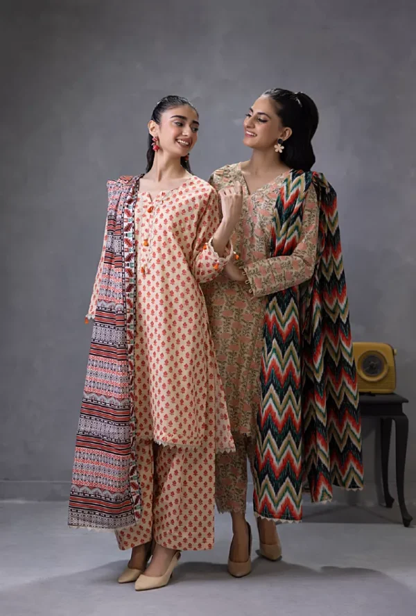 Regalia Identic Separates Unstitched Khaddar Vol 6 3pc | BH117111991 - Image 4