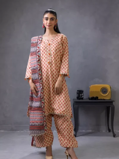 Regalia Identic Separates Unstitched Khaddar Vol 6 3pc | BH117111991