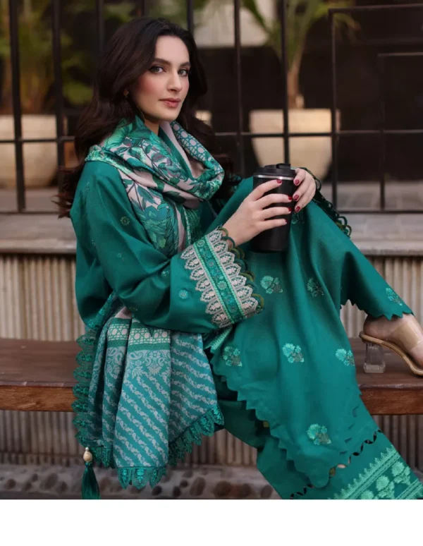 Charizma Pashmina Collection Vol 2 Embroidered Series 3pc | PS4-11 - Image 4