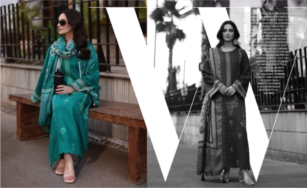 Charizma Pashmina Collection Vol 2 Embroidered Series 3pc | PS4-12 - Image 4