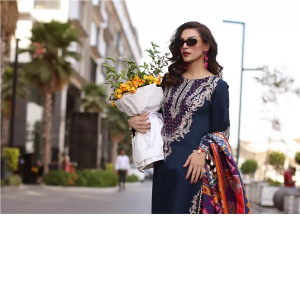 Charizma Pashmina Collection Vol 2 Embroidered Series 3pc | PS4-14 - Image 6