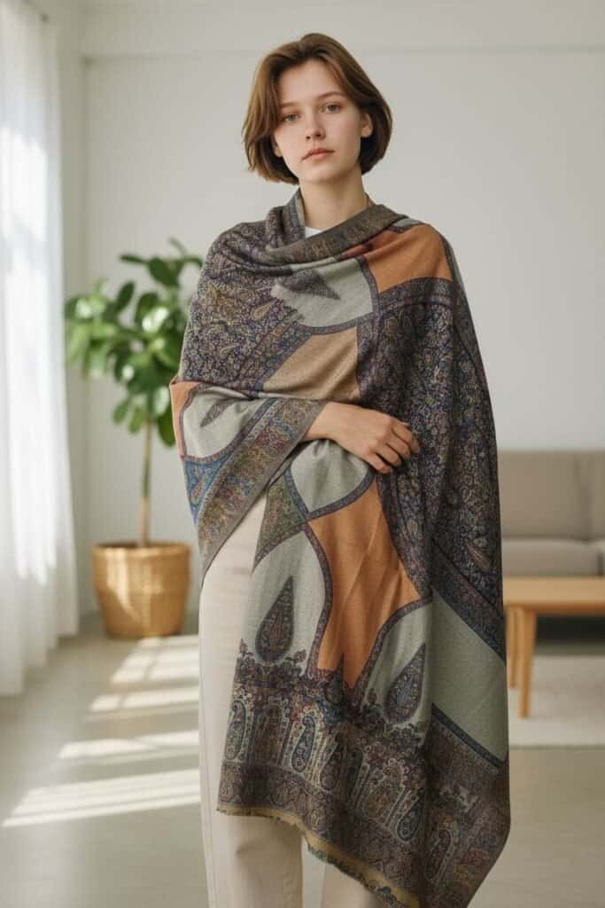 Moonlight Dupatta in pastel beige